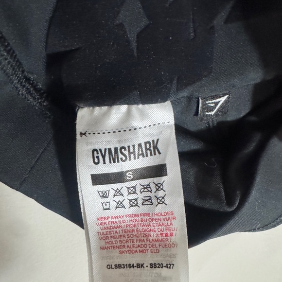 Gymshark Black Sports Bra with Subtle Design Woman’s Size S - Picture 4 of 4